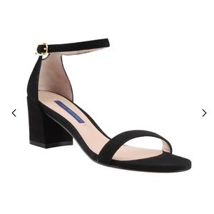 Stuart Weitzman Suede Simple Sandals, 6.5